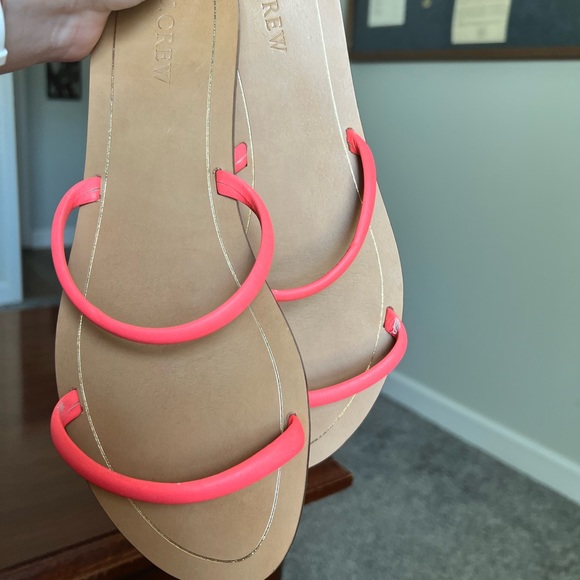 J. Crew | pink strap slip-on sandals - 10 - Picture 4 of 14